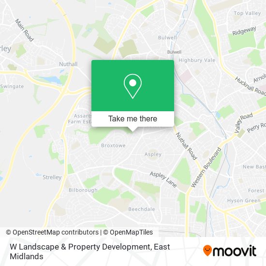 W Landscape & Property Development map
