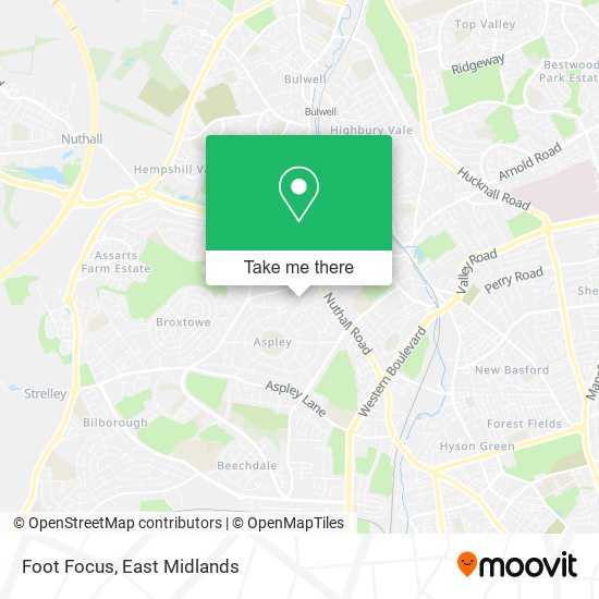 Foot Focus map