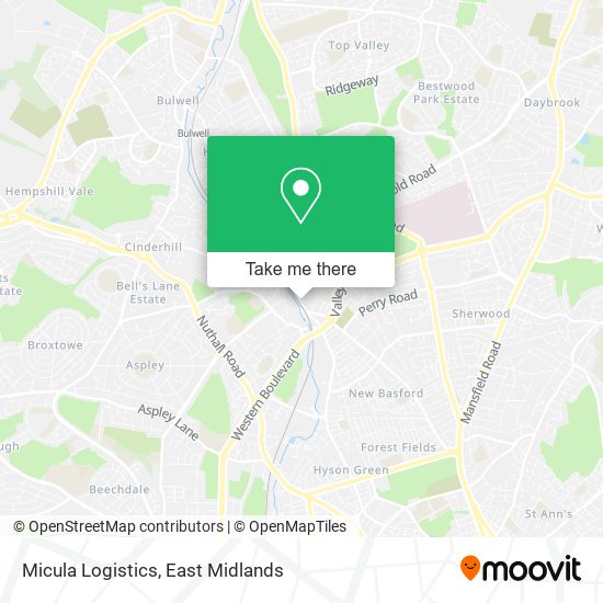 Micula Logistics map