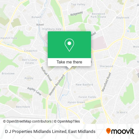 D J Properties Midlands Limited map