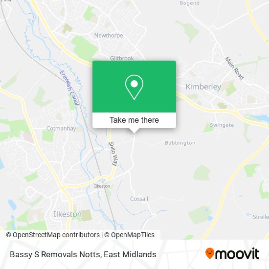 Bassy S Removals Notts map