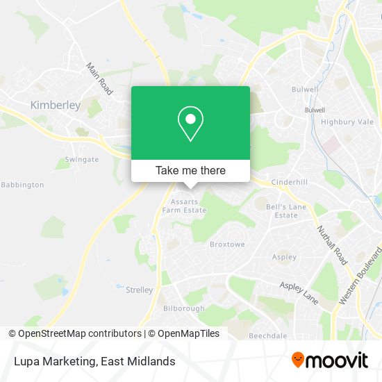 Lupa Marketing map