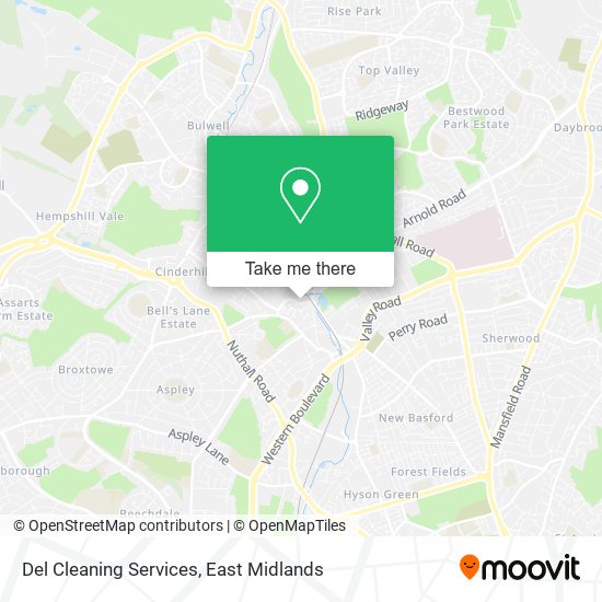 Del Cleaning Services map