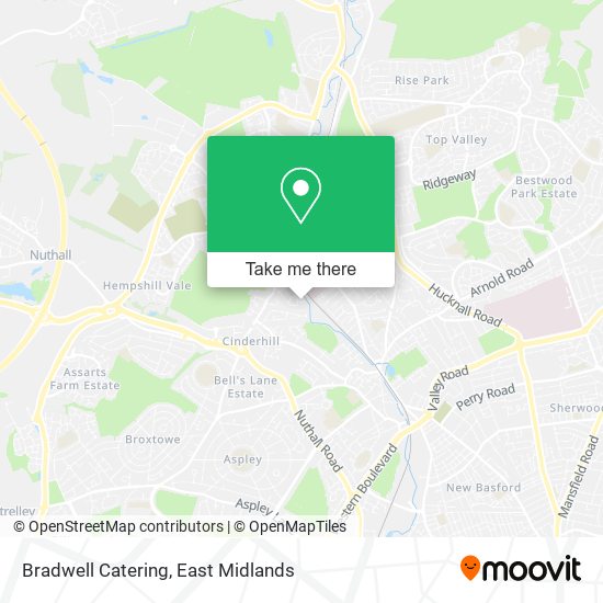 Bradwell Catering map