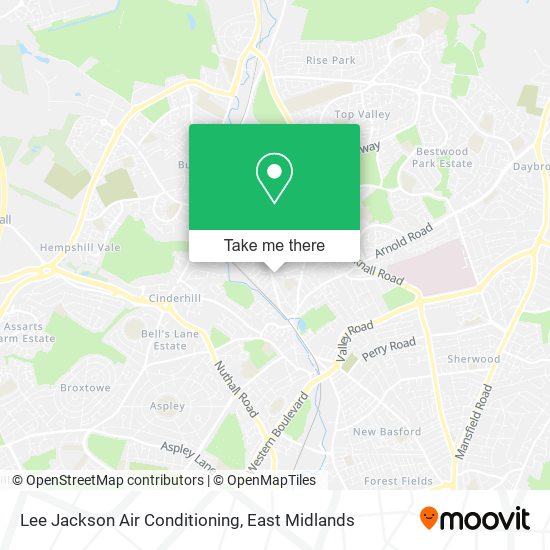 Lee Jackson Air Conditioning map