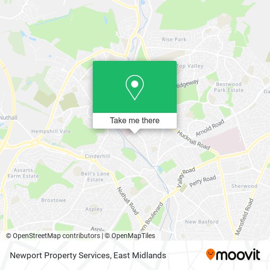Newport Property Services map
