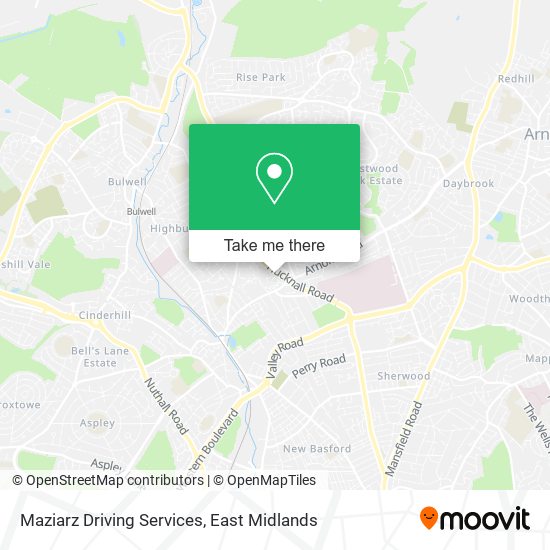 Maziarz Driving Services map