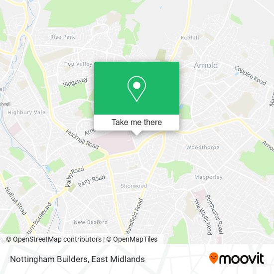 Nottingham Builders map