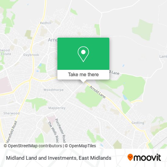Midland Land and Investments map