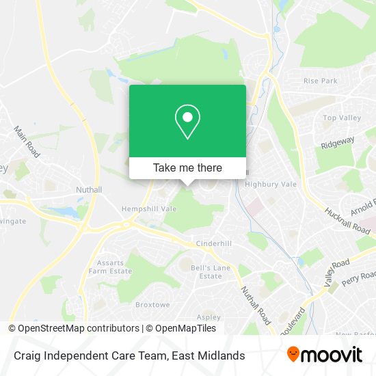 Craig Independent Care Team map