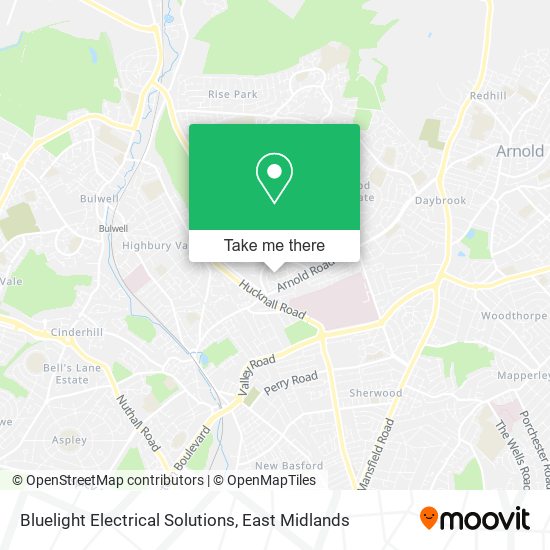 Bluelight Electrical Solutions map