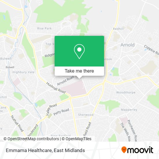 Emmama Healthcare map