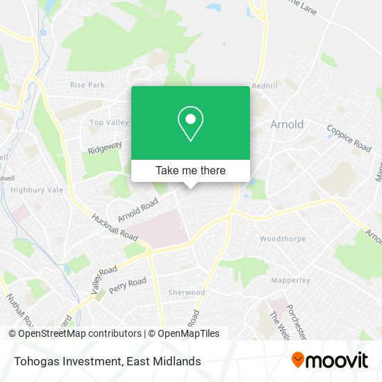 Tohogas Investment map