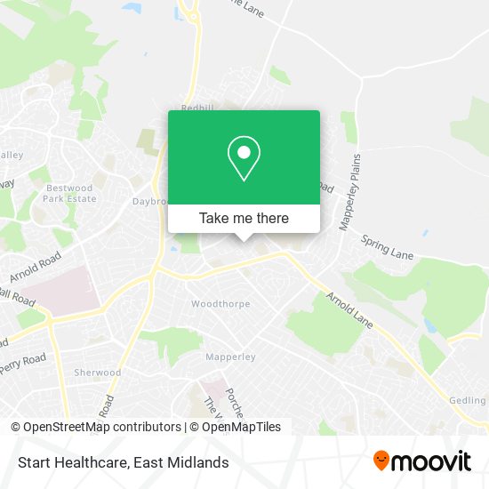 Start Healthcare map
