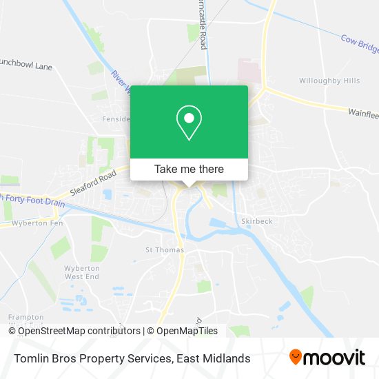 Tomlin Bros Property Services map