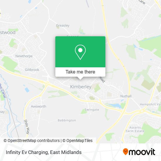 Infinity Ev Charging map