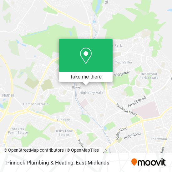 Pinnock Plumbing & Heating map
