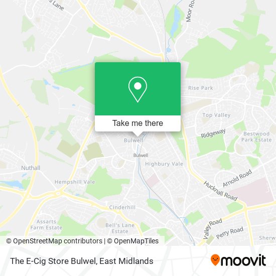 The E-Cig Store Bulwel map