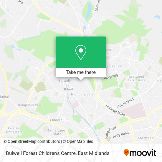 Bulwell Forest Children's Centre map