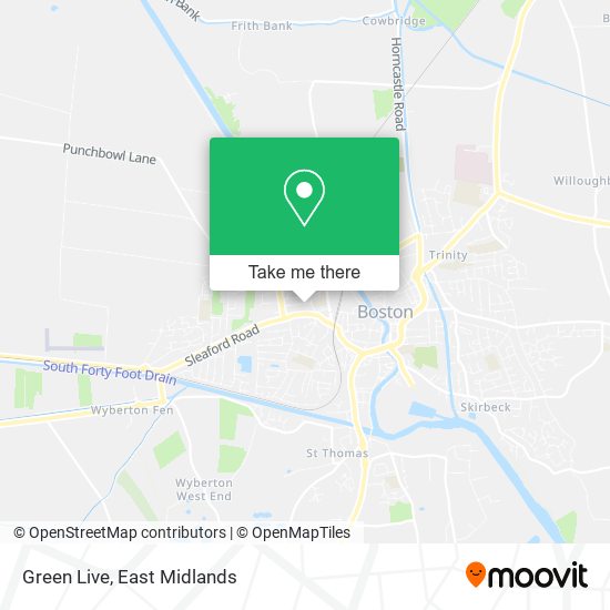 Green Live map