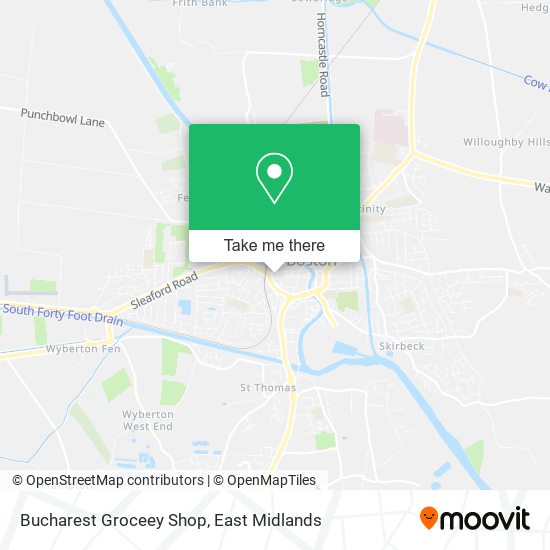 Bucharest Groceey Shop map