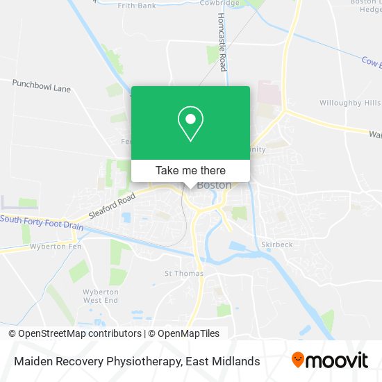 Maiden Recovery Physiotherapy map