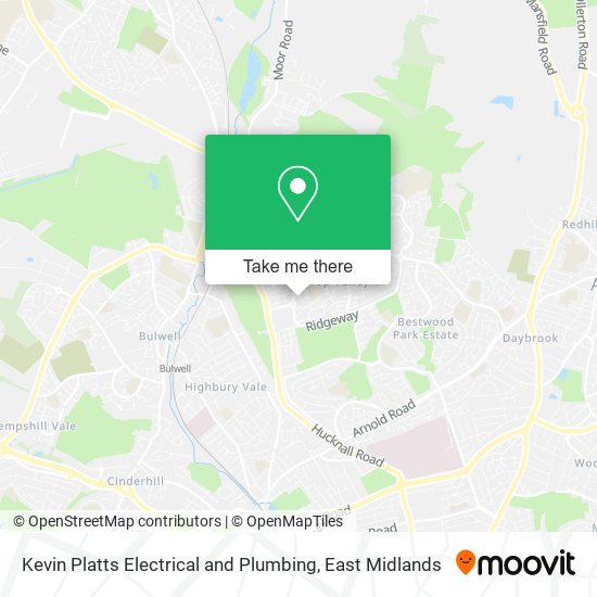 Kevin Platts Electrical and Plumbing map