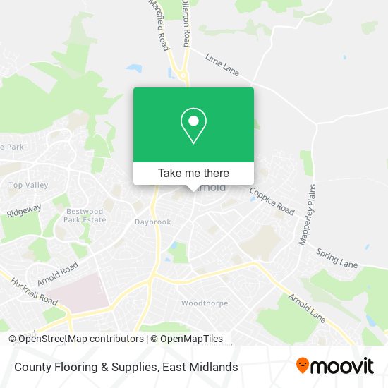 County Flooring & Supplies map