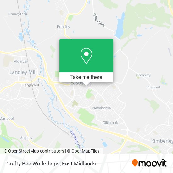 Crafty Bee Workshops map