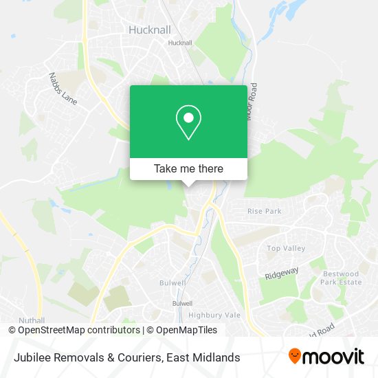 Jubilee Removals & Couriers map