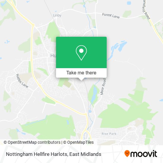Nottingham Hellfire Harlots map