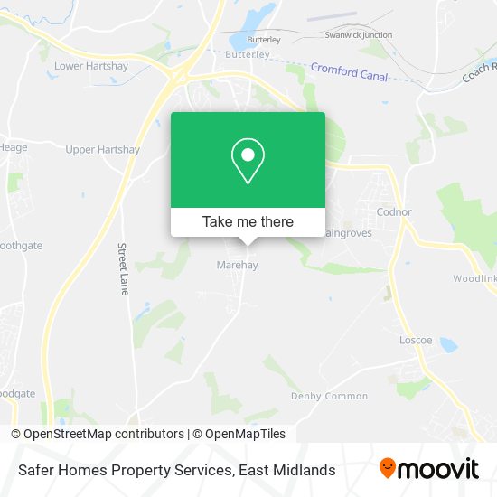 Safer Homes Property Services map