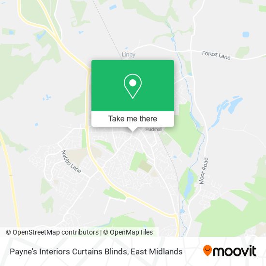 Payne's Interiors Curtains Blinds map