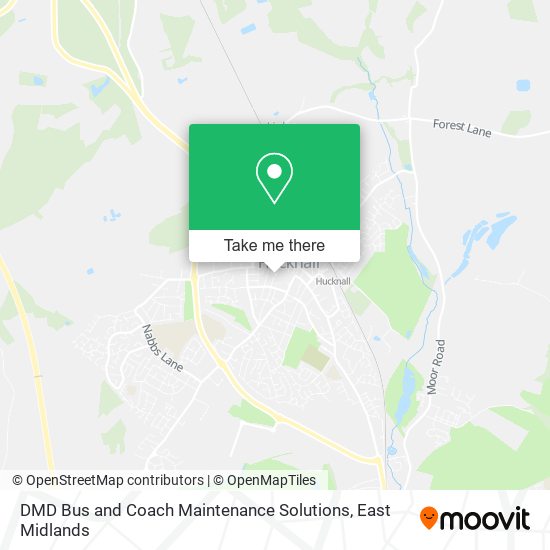 DMD Bus and Coach Maintenance Solutions map