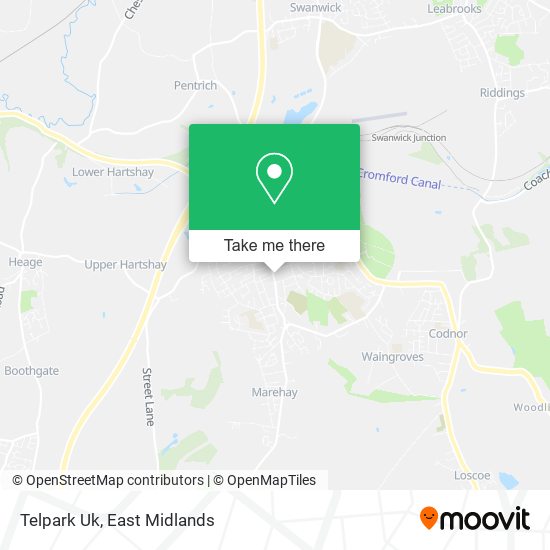 Telpark Uk map