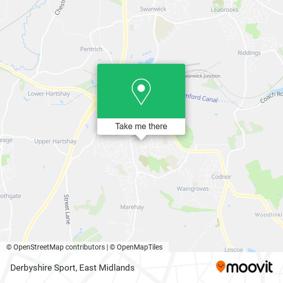 Derbyshire Sport map