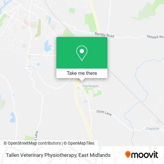 Tallen Veterinary Physiotherapy map