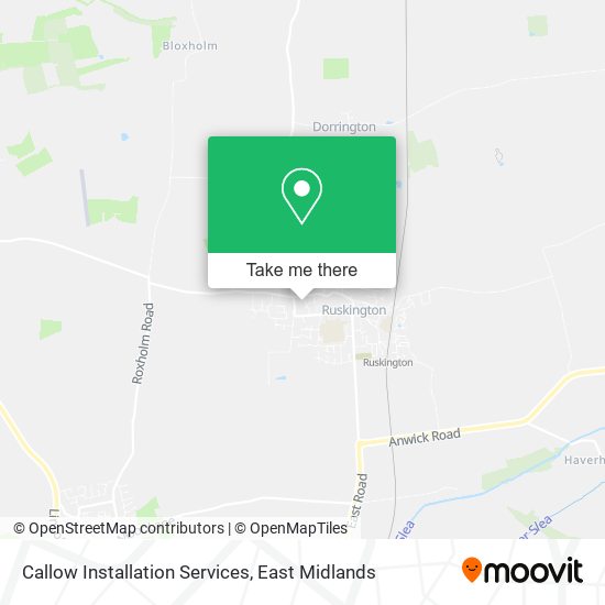 Callow Installation Services map