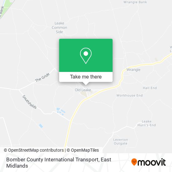 Bomber County International Transport map