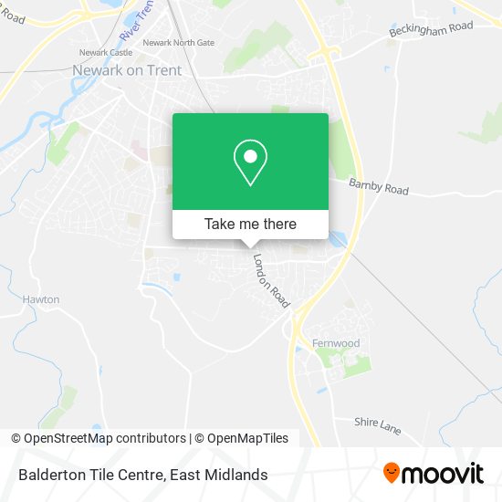 Balderton Tile Centre map
