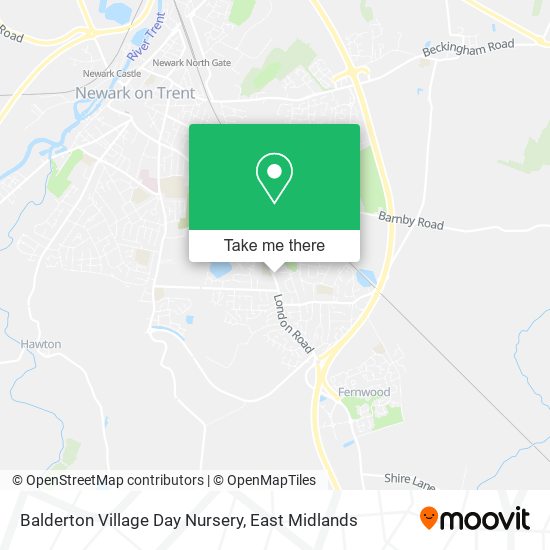 Balderton Village Day Nursery map
