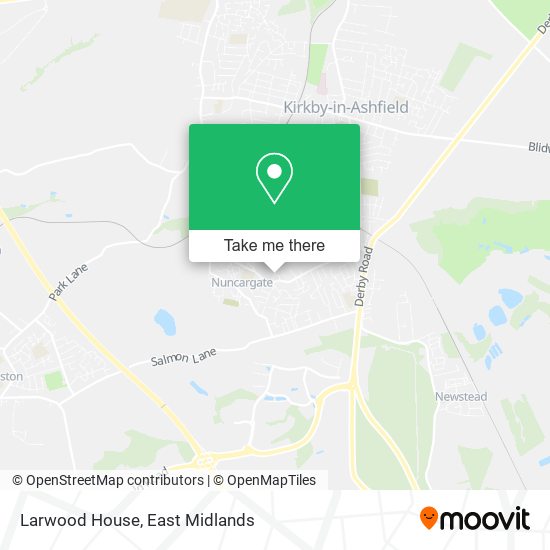 Larwood House map
