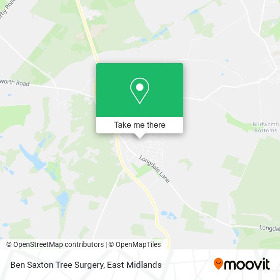 Ben Saxton Tree Surgery map