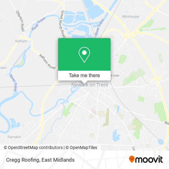 Cregg Roofing map