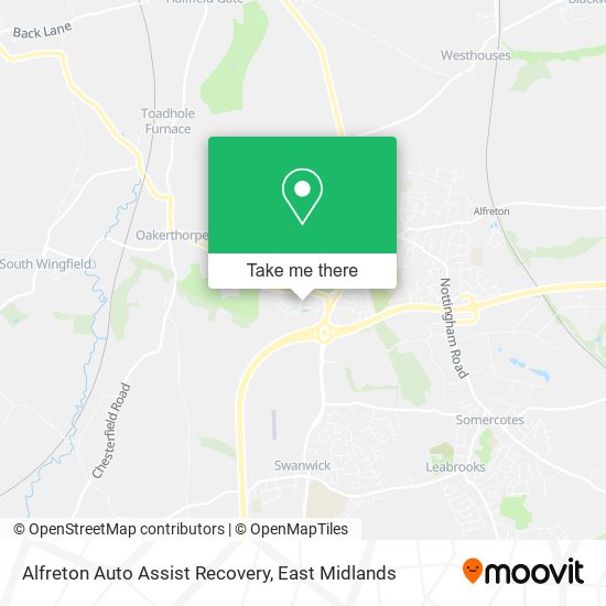 Alfreton Auto Assist Recovery map