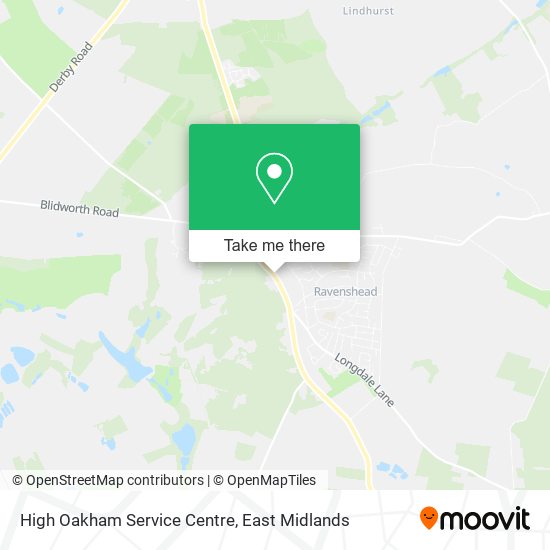 High Oakham Service Centre map