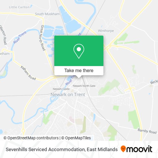Sevenhills Serviced Accommodation map