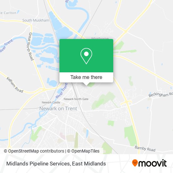 Midlands Pipeline Services map