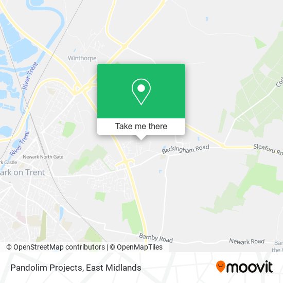 Pandolim Projects map