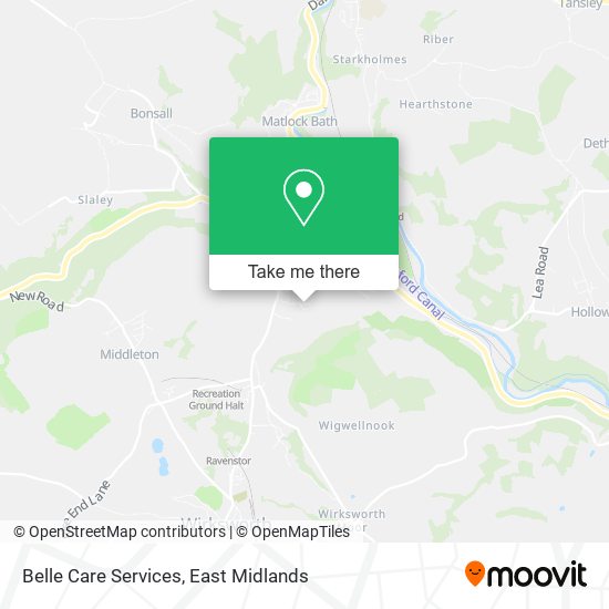 Belle Care Services map